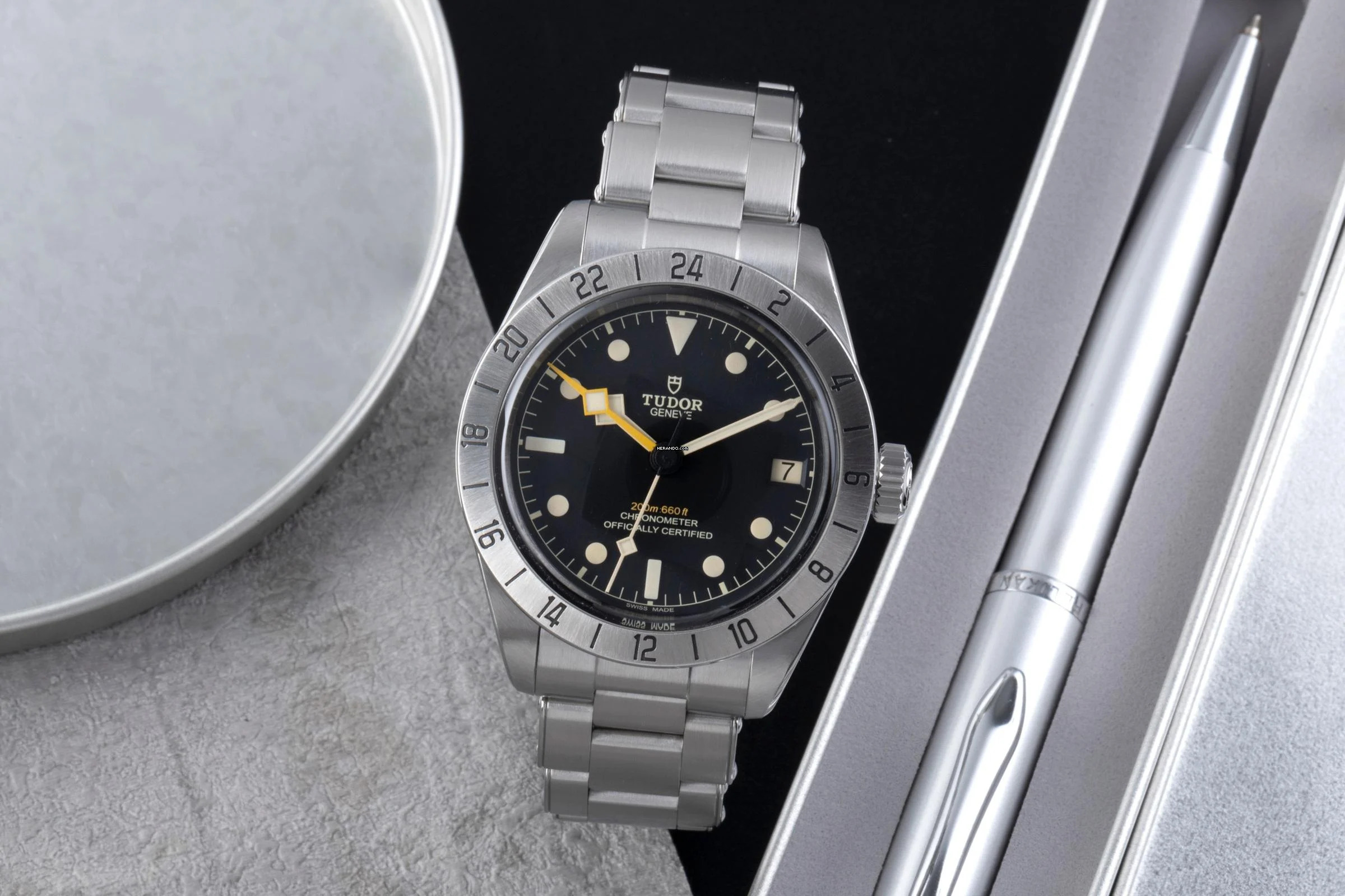  Tudor Black Bay Pro Edelstahl Automatik Herrenuhr Ref. M79470-0001 B&P 2022 