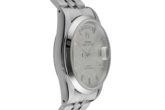 Thumbnail von Tudor Prince Date Day Linen Dial Edelstahl Automatik Herrenuhr Ref. 76200