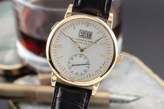 Thumbnail von A. Lange & Söhne Langematik SAX-O-MAT 18K Gold Automatik Ref. 308.021F B&P 2003