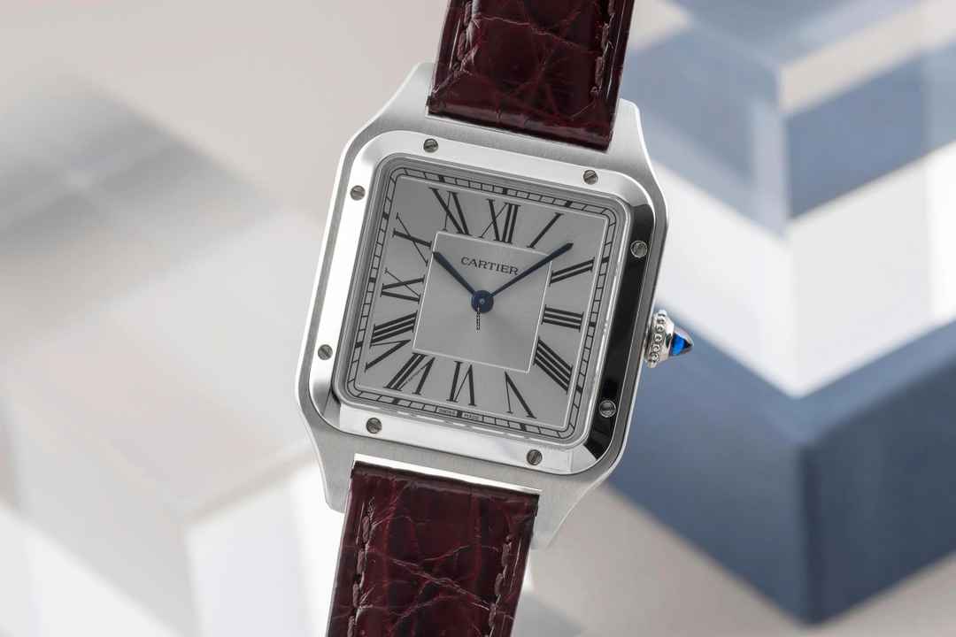  Cartier Santos Dumont Edelstahl Herrenuhr Ref. WSSA0022 Box & Papiere 