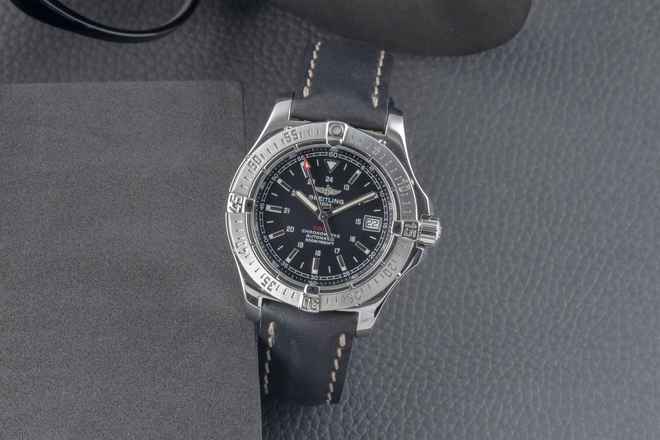  Breitling Colt Automatic 500M Black Dial Edelstahl Automatik Herrenuhr Ref. A17380 