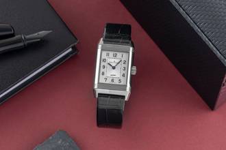 Thumbnail von Jaeger-LeCoultre Reverso Classic Small Duetto Stahl Diamanten Handaufzug Ref. Q2668430 211.8.44 B&P