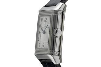 Thumbnail von Jaeger-LeCoultre Reverso Classic Small Duetto Stahl Diamanten Handaufzug Ref. Q2668430 211.8.44 B&P