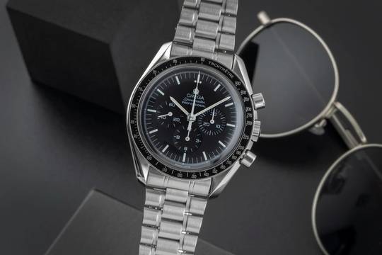  Omega Speedmaster Professional Moonwatch Chronograph Stahl Handaufzug Ref. 3590.50.00 B&P 