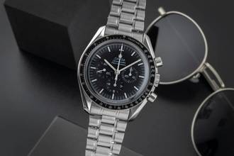 Thumbnail von Omega Speedmaster Professional Moonwatch Chronograph Stahl Handaufzug Ref. 3590.50.00 B&P