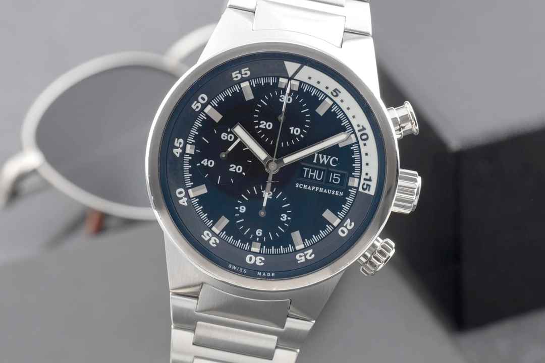  IWC Aquatimer Chronograph Stahl Automatik Herrenuhr Ref. IW371928 Papiere 