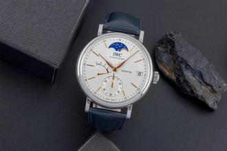 Thumbnail von IWC Portofino Handaufzug Mondphase Handaufzug Stahl Ref. IW516401 B&P 2024
