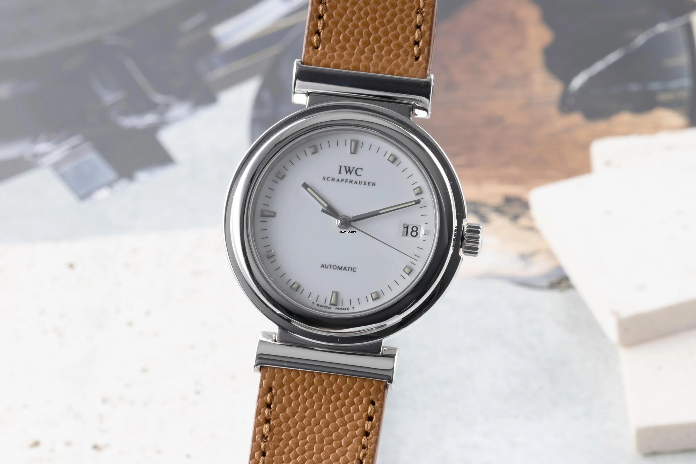  IWC Da Vinci Schaffhausen Da Vinci Edelstahl Automatik Herrenuhr Ref. IW352801 Klassiker 