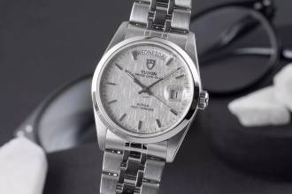 Thumbnail von Tudor Prince Date Day Linen Dial Edelstahl Automatik Herren Ref. 76200