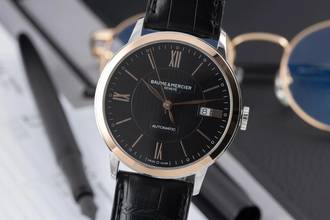 Thumbnail von Baume & Mercier Classima Stahl / Gold Automatik Ref. MOA10292 65782 B&P