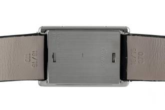 Thumbnail von Cartier Tank Basculante Edelstahl unisex Saphirglas Ref. W1011258 Klassiker B&P