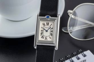 Thumbnail von Cartier Tank Basculante Edelstahl unisex Saphirglas Ref. W1011258 Klassiker B&P