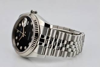 Thumbnail von Rolex Datejust 36 36mm Jubilee Black Anniversary Diamonds Dial - With Box And Papers - 116234 2015