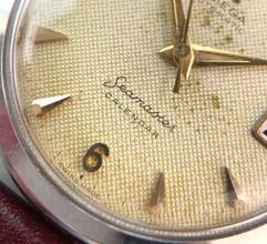 Thumbnail von Omega Seamaster Vintage Big Seahorse Logo Honeycomb Dial Automatic Automatik 2849 2849