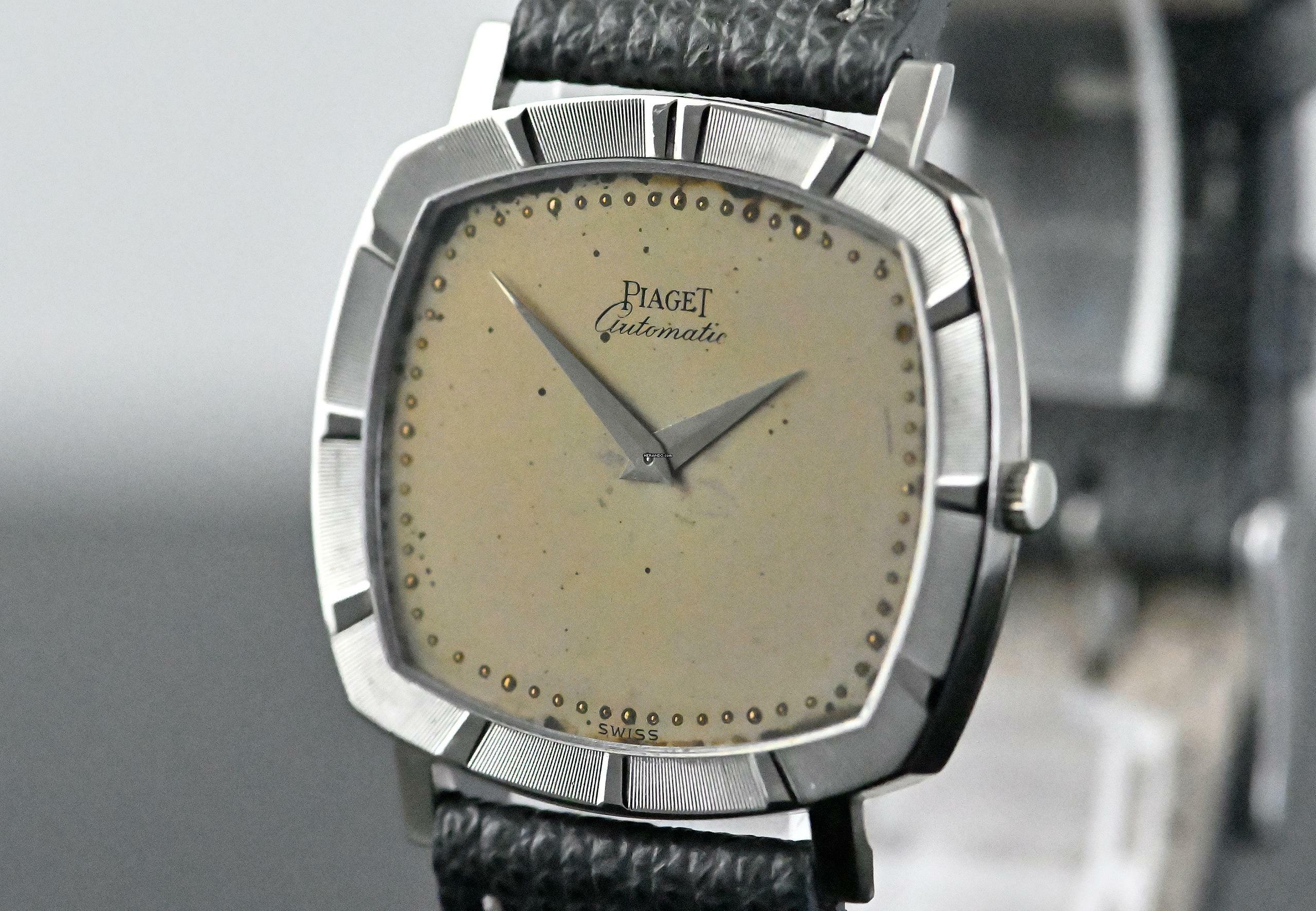 Thumbnail von Piaget rare TV Screen Dress Watch | 12423 | Automatic Cal. 12P | white gold