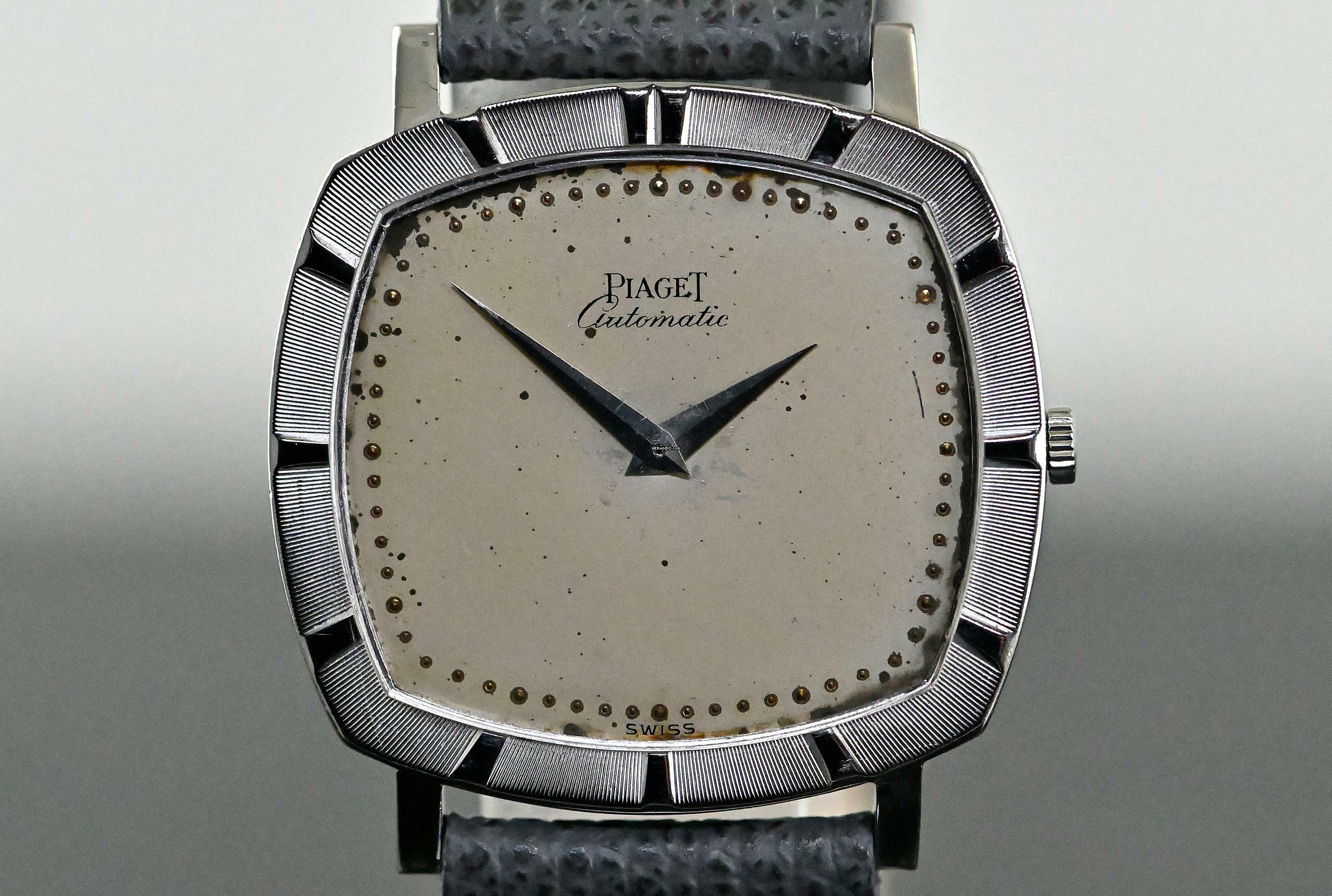 Thumbnail von Piaget rare TV Screen Dress Watch | 12423 | Automatic Cal. 12P | white gold