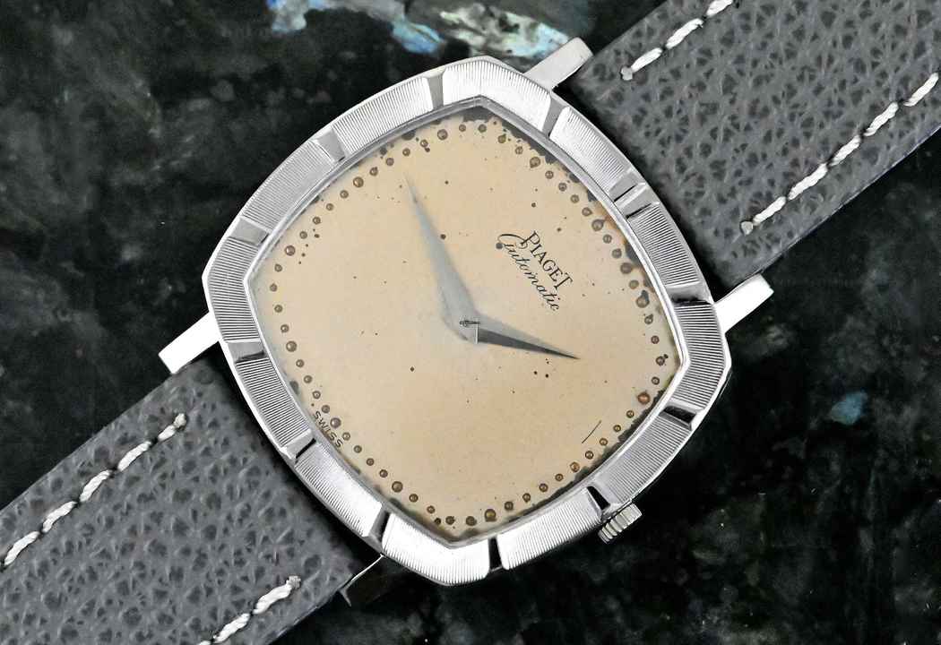  Piaget rare TV Screen Dress Watch | 12423 | Automatic Cal. 12P | white gold 