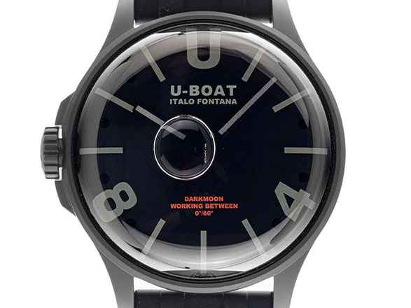  U-Boat Darkmoon BK schwarz PVD Ref.9545 Full Set Neu 