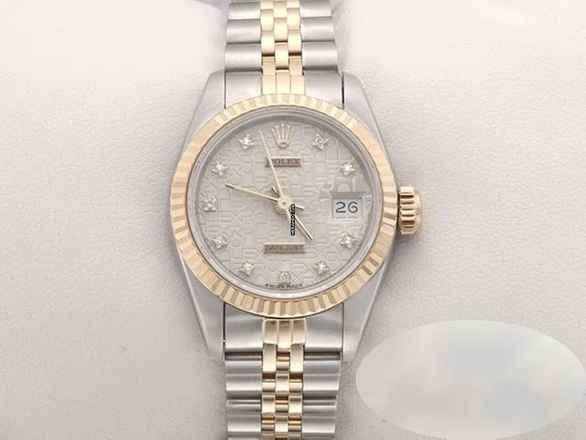  Rolex Lady-Datejust Edelstahl Gelbgold 750 Diamanten Automatik Gold Stahl Damen 