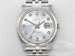 Thumbnail von Rolex Datejust 36 36mm 116234 2012 Stahl Weissgold 750 Diamanten Perlmutt Automatik Stainless Steel 18kt White Gold Jubilé-band Chronometer Oyster