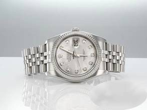 Thumbnail von Rolex Datejust 36 36mm 116234 2012 Stahl Weissgold 750 Diamanten Perlmutt Automatik Stainless Steel 18kt White Gold Jubilé-band Chronometer Oyster