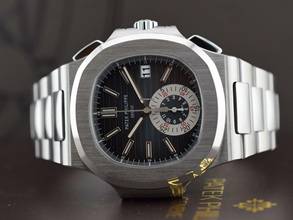 Thumbnail von Patek Philippe Nautilus 5980/1a Blue Dial - Punzone Di Ginevra Like New - Full Set 2008 Ita