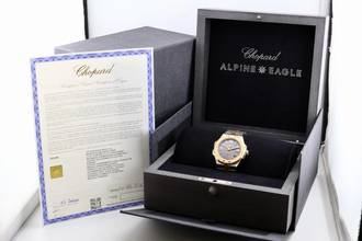 Thumbnail von Chopard Alpine Eagle Large Steel / Gold - With Box And Papers - 298600-6001 2020