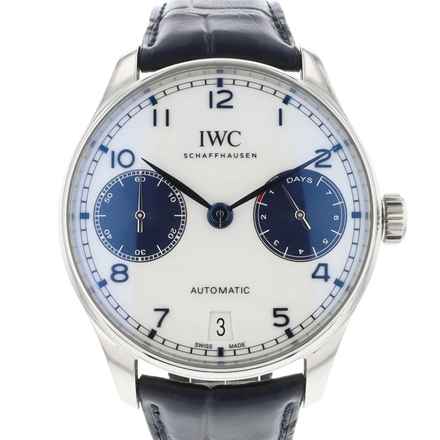  IWC Portugieser Automatik 7-Days Steel White Dial 99.9% New 