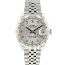Thumbnail von Rolex Datejust 31 Jubilee Silver Diamond Dial Diamond Bezel