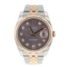 Thumbnail von Rolex Datejust 36 Jubilee Steel / Everose MoP Diamond Dial
