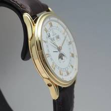 Thumbnail von Omega Triple Date Moonphase Cal.715 Gold 18k/750 RARE collectors watch TOP Condition