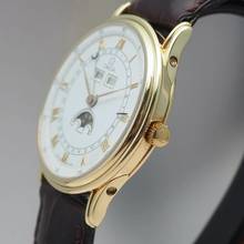 Thumbnail von Omega Triple Date Moonphase Cal.715 Gold 18k/750 RARE collectors watch TOP Condition
