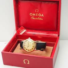 Thumbnail von Omega Constellation Vintage 2943 1954 SC 18k/Gold from 1958 Omega Box