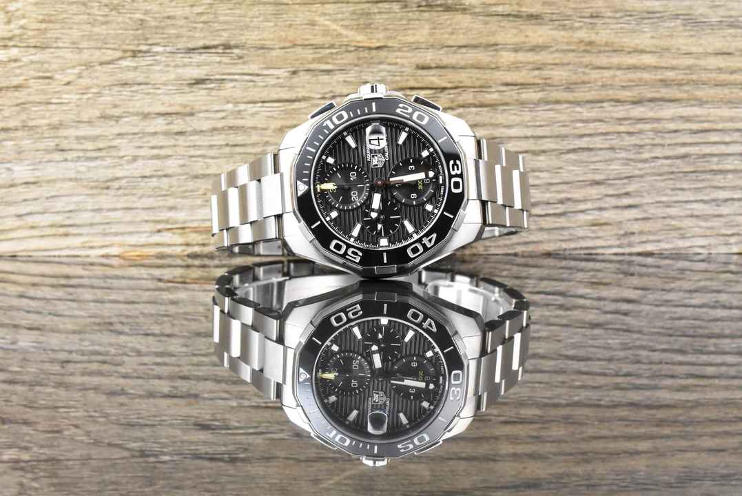  TAG Heuer Aquaracer 300M Calibre 16 43MM Chronograph Ceramic / Black Dial B&P 2017 