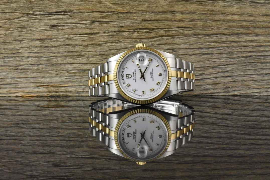  Tudor Prince Date Day 76213 white Porcelain Dial Automatik - 2013 