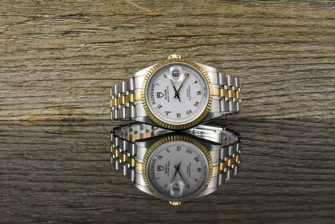  Tudor Prince Date Day 76213 white Porcelain Dial Automatik - 2013 