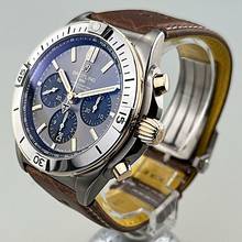 Thumbnail von Breitling Chronomat 42 B01 42 Triumph Automatik Titan & 18 K Roségold Lederarmband braun deutsche Auslieferung Full Set