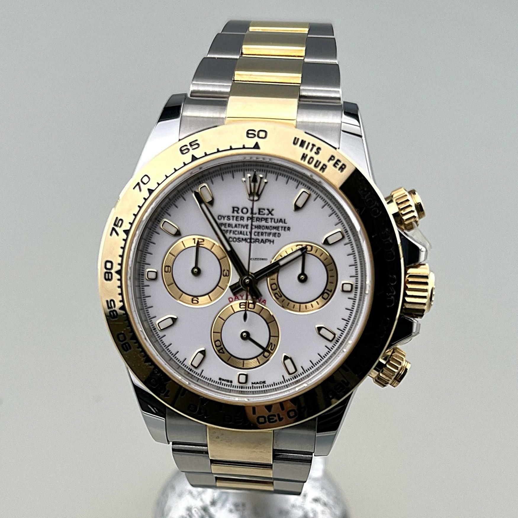 Thumbnail von Rolex Daytona Stahl Gelbgold Zifferblatt weiß 116503 Originalzustand nicht poliert perfektes Full Set EK 02/2020 Erstbesitz