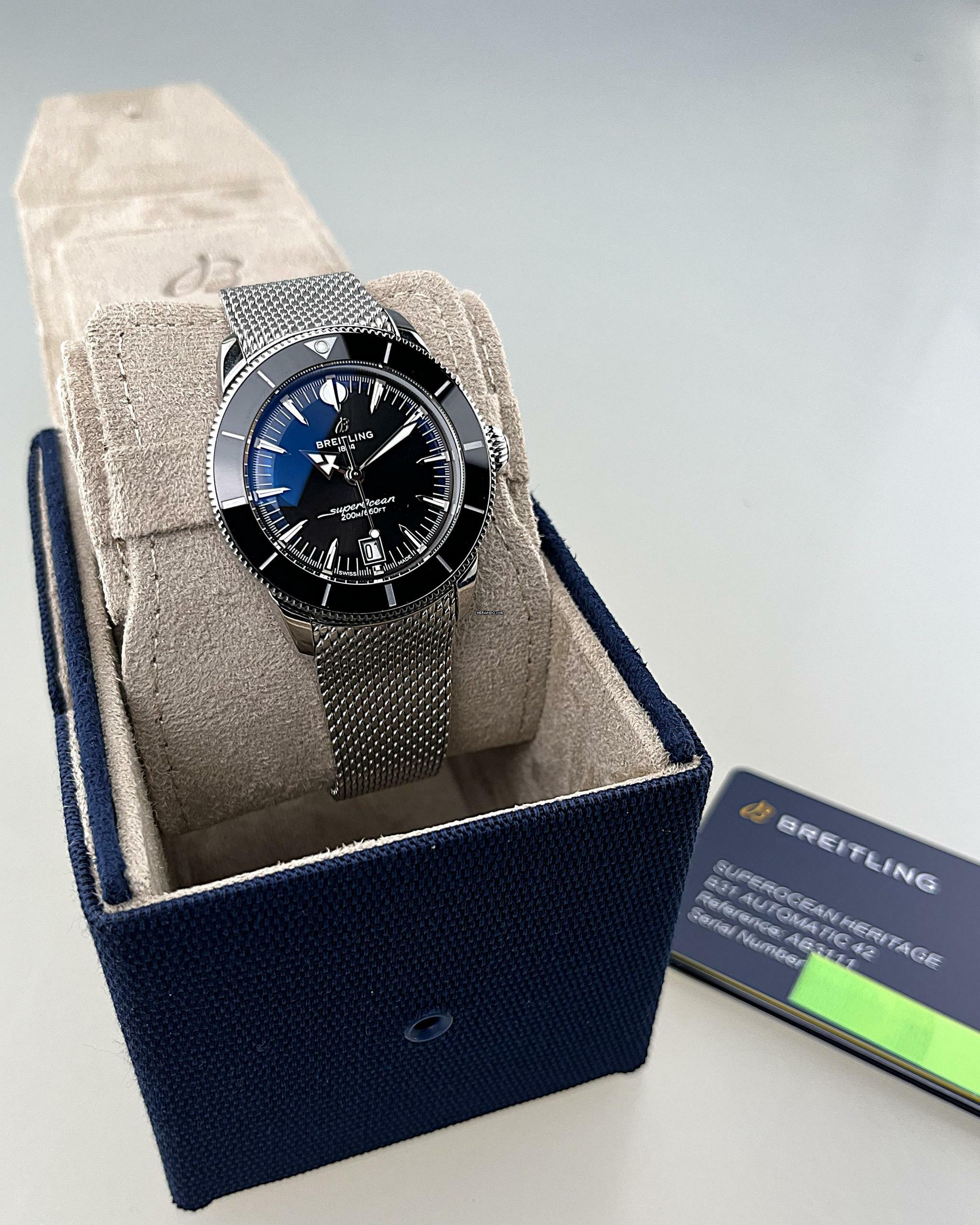 Thumbnail von Breitling Superocean Heritage 42 B31 Automatik 42 Stahl Keramik schwarz Stahlarmband Full Set 11/2025