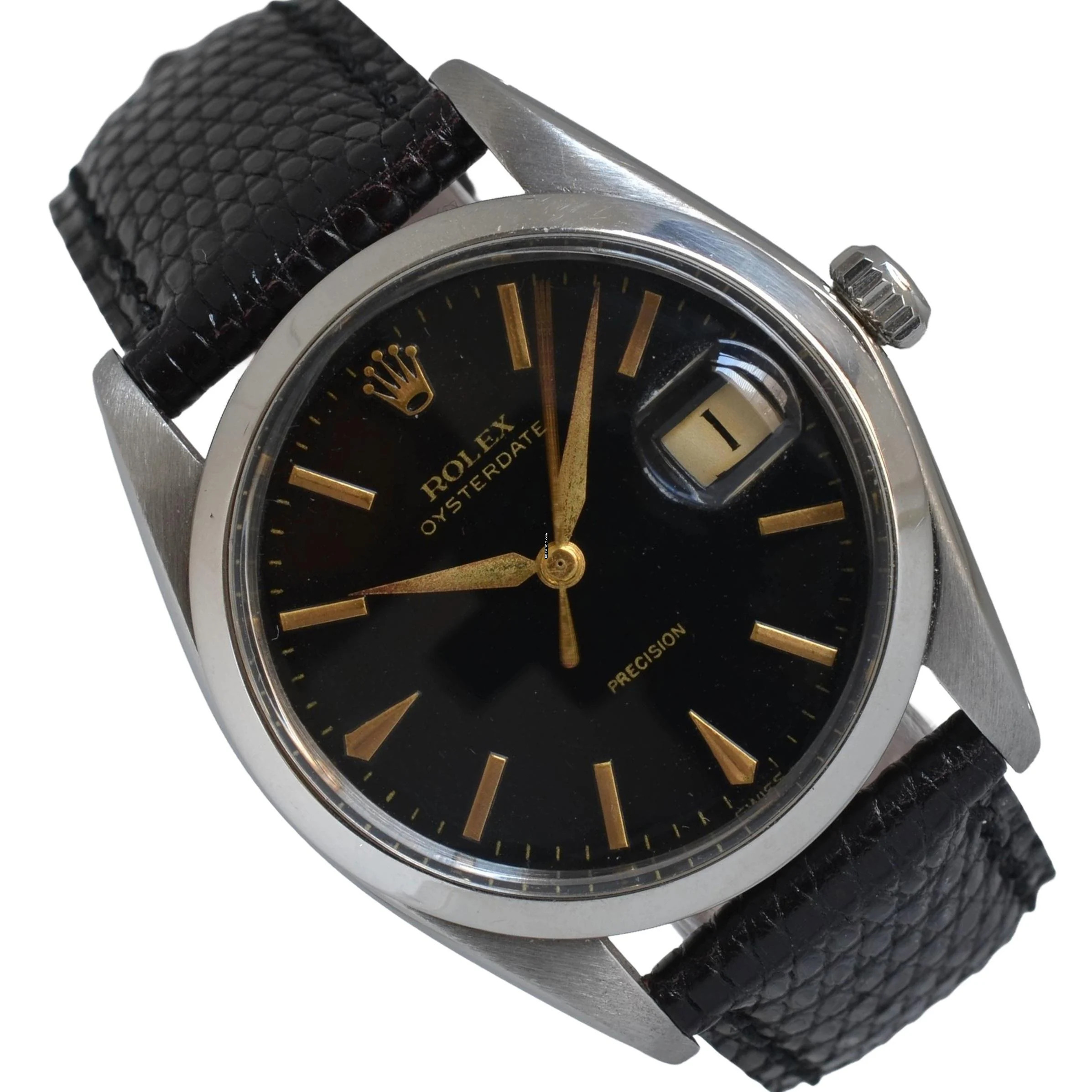  Rolex Oysterdate Precision Oyster Date 6694 gilt black glossy dial 1963’s 