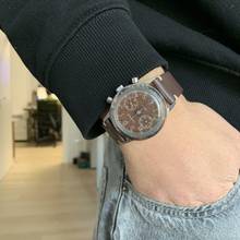 Thumbnail von Dodane Type 21 chronograph Flyback French Armée de l'Air brown dial 1969