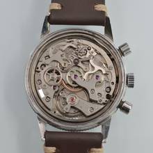 Thumbnail von Dodane Type 21 chronograph Flyback French Armée de l'Air brown dial 1969