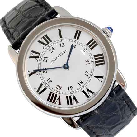  Cartier Ronde Solo de Cartier 36MM silver dial Quartz 2011 Full Set 