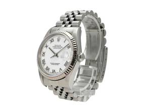 Thumbnail von Rolex Datejust 36 Ref. 16234 Weiß Römisch Jubile-Band