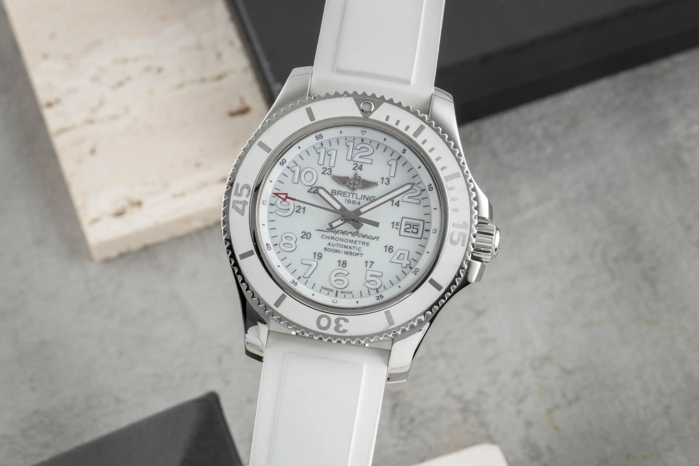 Breitling Superocean II 42 Stahl Automatik Herrenuhr Ref. A17365D2/A766 B&P 2016