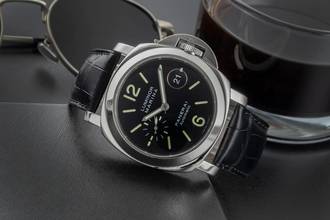 Thumbnail von Panerai Luminor Marina Automatic Datum Edelstahl Herrenuhr Ref. PAM00104