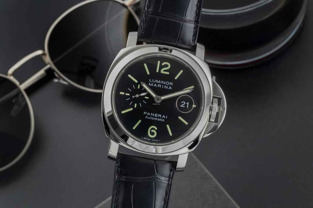  Panerai Luminor Marina Automatic Datum Edelstahl Herrenuhr Ref. PAM00104 