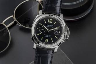 Thumbnail von Panerai Luminor Marina Automatic Datum Edelstahl Herrenuhr Ref. PAM00104