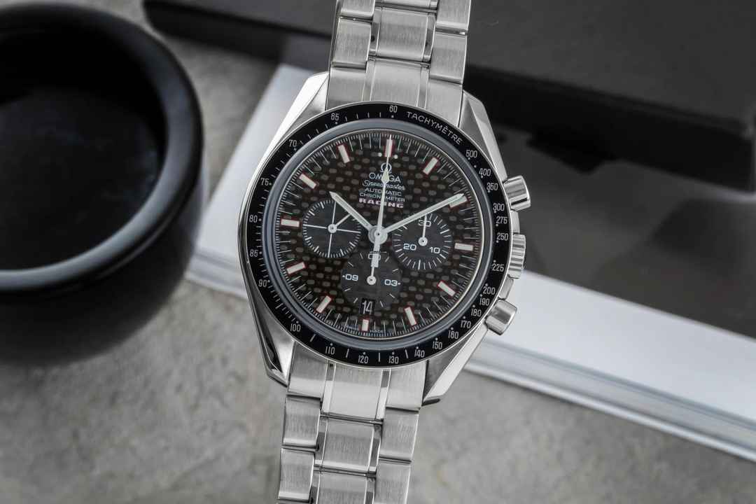  Omega Speedmaster Racing Chronograph Stahl Ref. 3552.59.00 Papiere 2017 