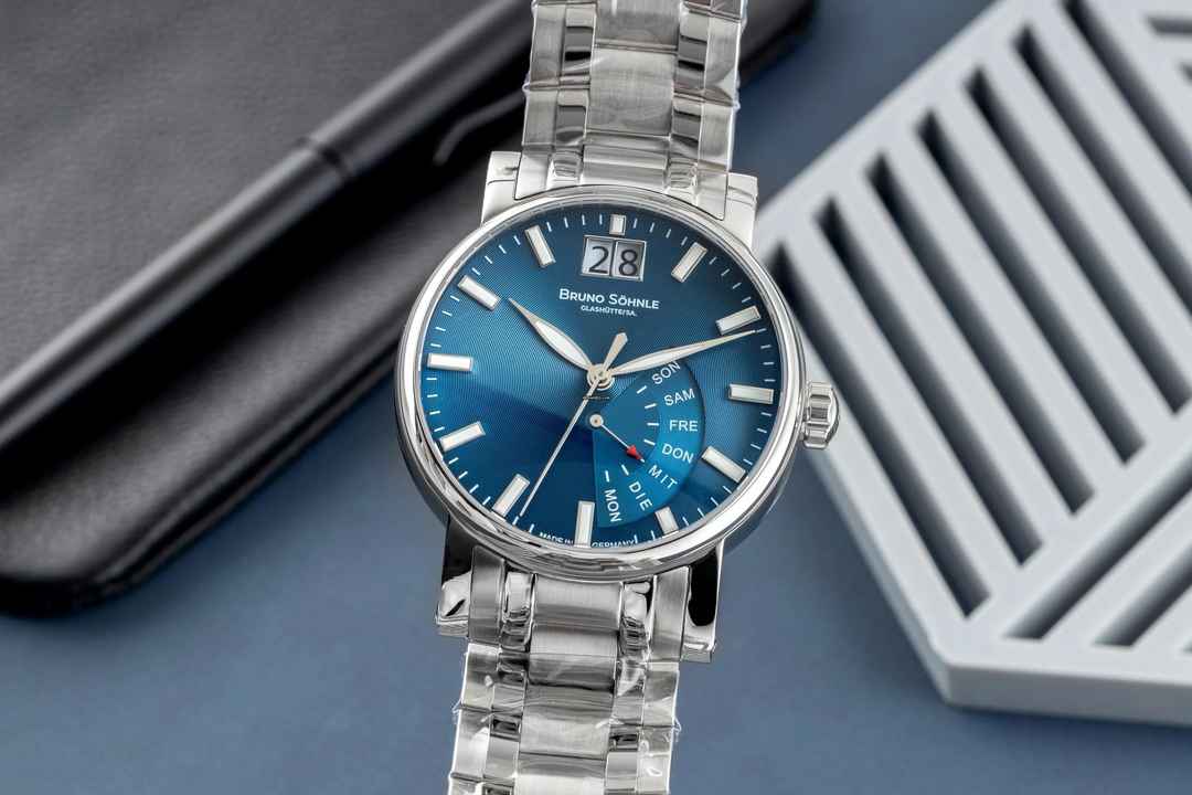  Bruno Söhnle Pesaro Glashütte Pesaro I Stahl Quarz Herrenuhr Ref. 17-13073-346 B&P NEU 